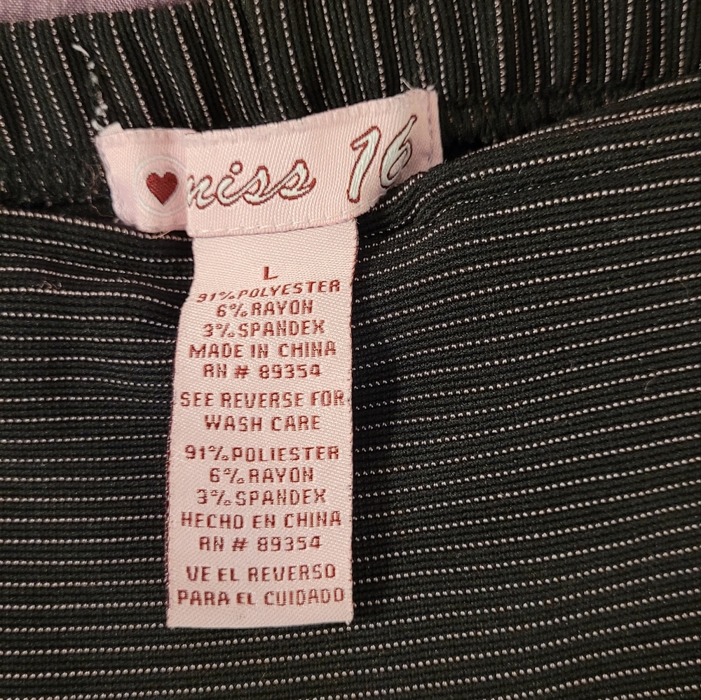 Miss 16 Pink Stripped Dress Pants